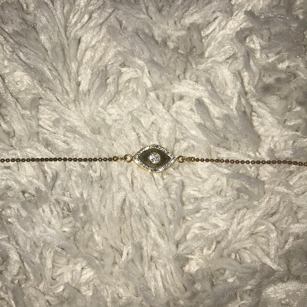GOLD EVIL EYE BRACELET
